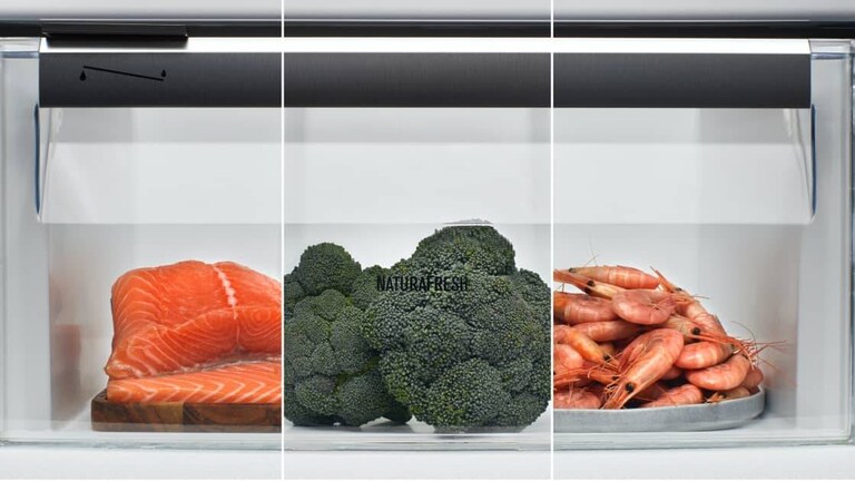 Сьомга, броколи и скариди