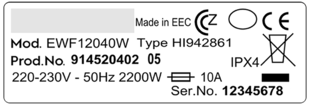 Make sure to capture the entire rating plate in a straight angle